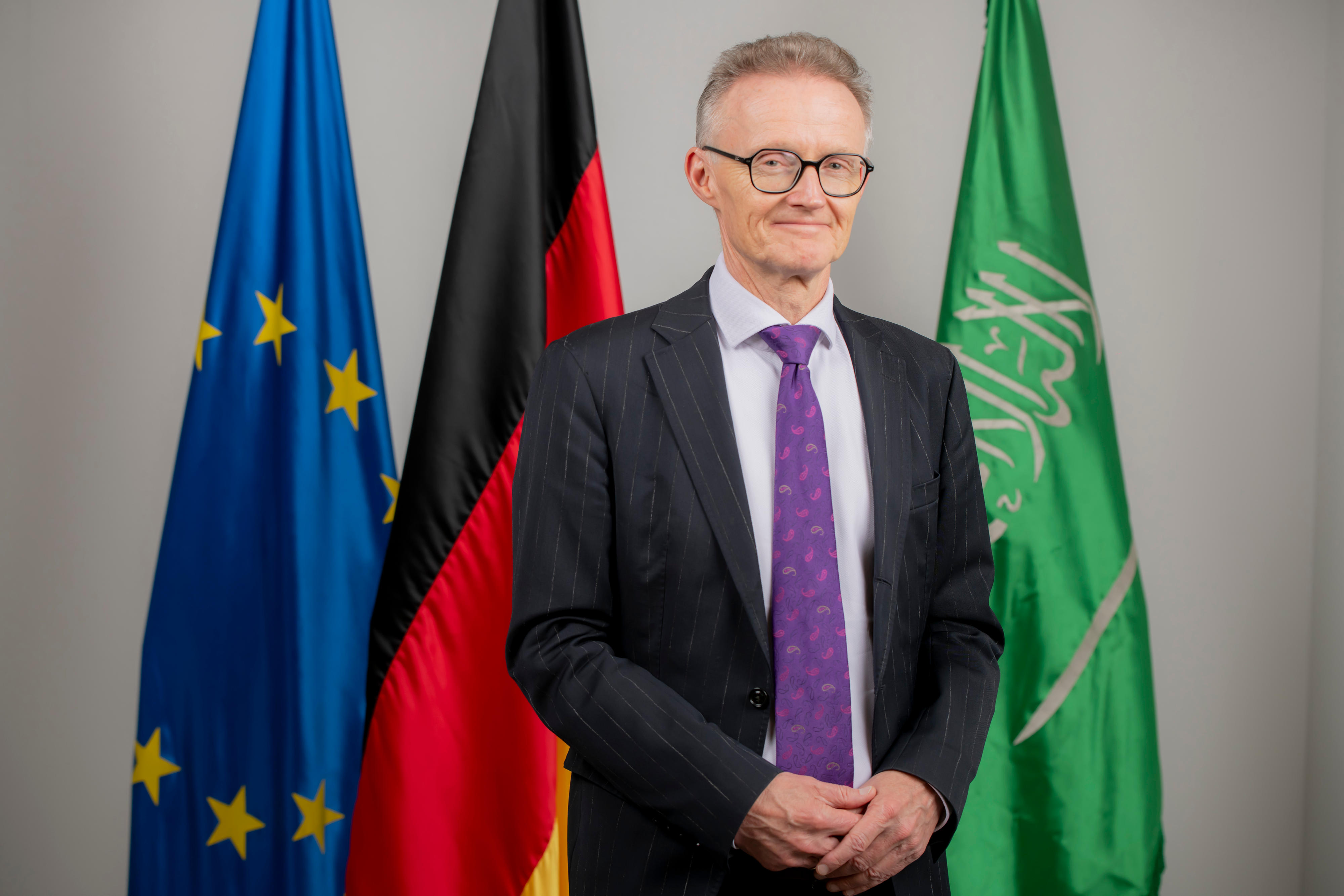 German Ambassdor for Saudi Arabia, H.E. Michael Kindsgrab
