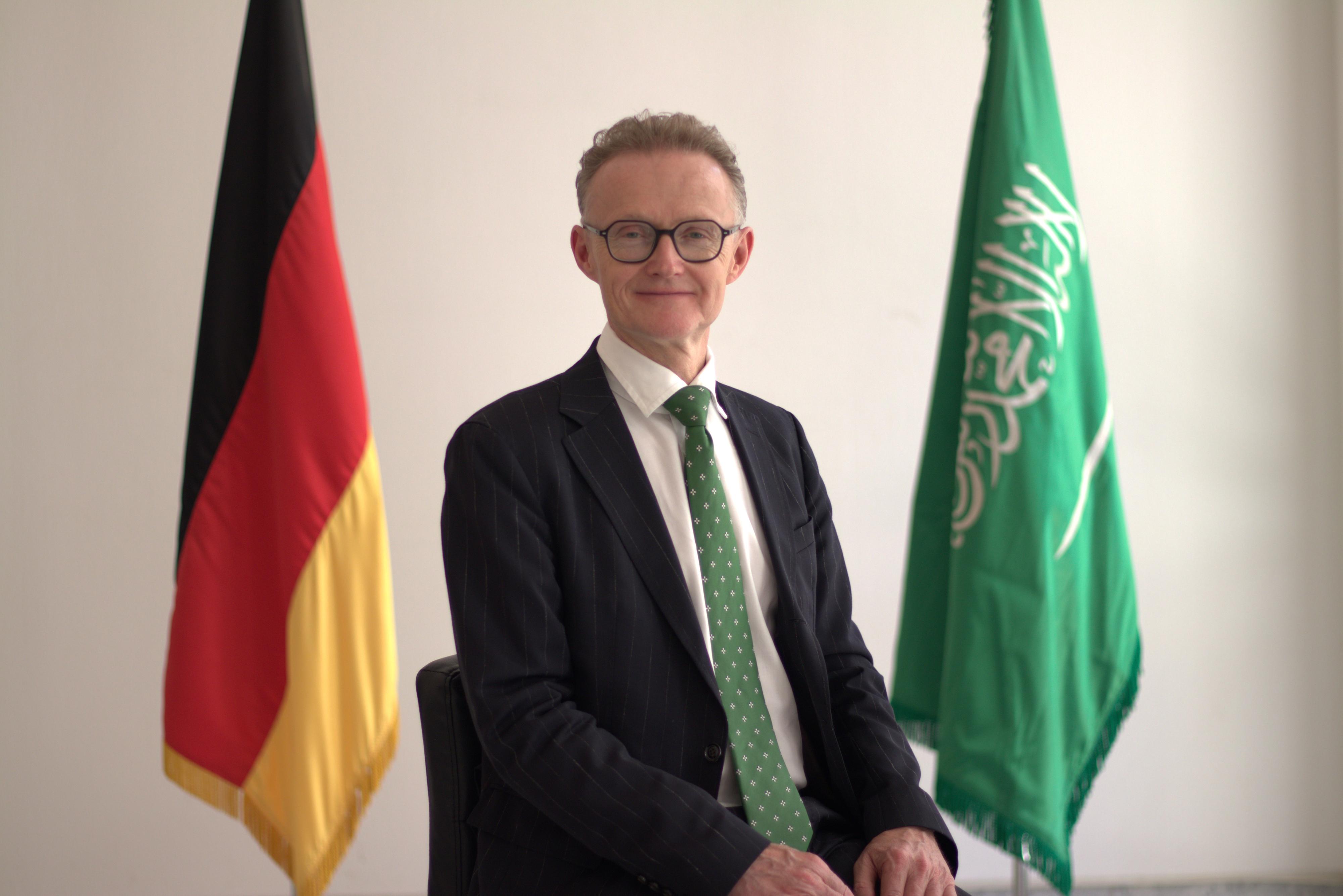 German Ambassdor for Saudi Arabia, H.E. Michael Kindsgrab